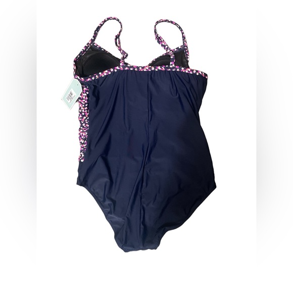 NWT CHRISTINA BLUE ONE PIECE SWIMSUIT - Picture 2 of 3